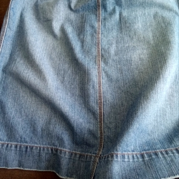 Liz Claiborne Jean Skirt 14 - Picture 6 of 8
